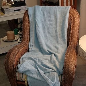 98x60 twin all cotton blanket/ throw